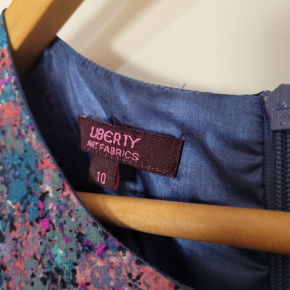 Blue Liberty of London Silk Dress - Picture 3 of 9